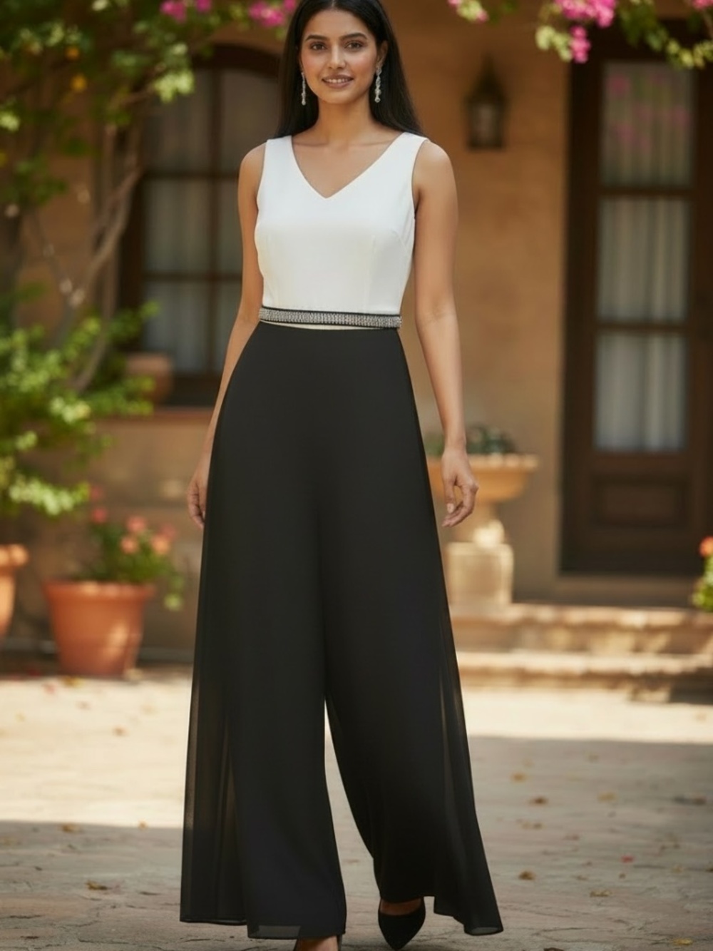 💐NWT💐Melanie Lyne Sleeveless Colour-Block Jumpsuit - size 10